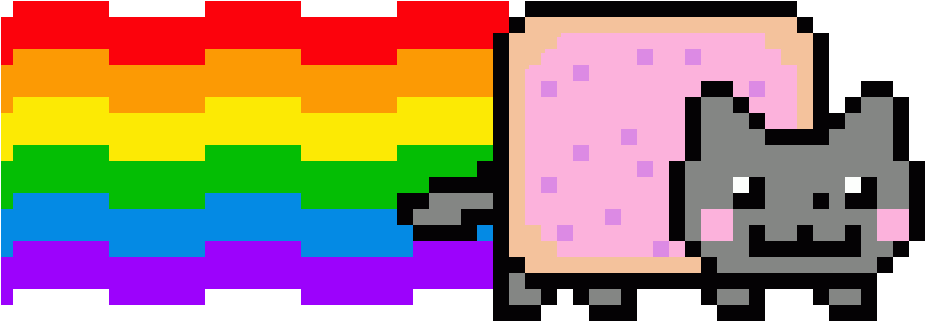 Nyan Cat - Nyan Cat Png Gif (1024x576), Png Download