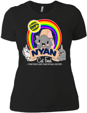 All Magical Nyan Cat Food T- Shirt - All Magical Nyan Cat Food (400x400), Png Download
