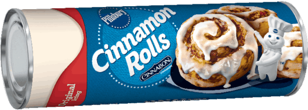 50 For Pillsbury™ Cinnamon Rolls - Pillsbury Cinnamon Rolls With Icing - 8 Count (600x221), Png Download