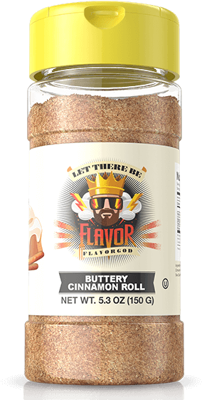 Buttery Cinnamon Roll - Flavor God Spicy Everything Seasoning, 5oz (580x580), Png Download