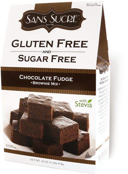 Sans Sucre Gluten Free And Sugar Free Brownie Mix, (575x750), Png Download