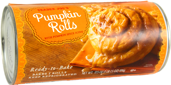 Trader Joe's Pumpkin Rolls (564x285), Png Download