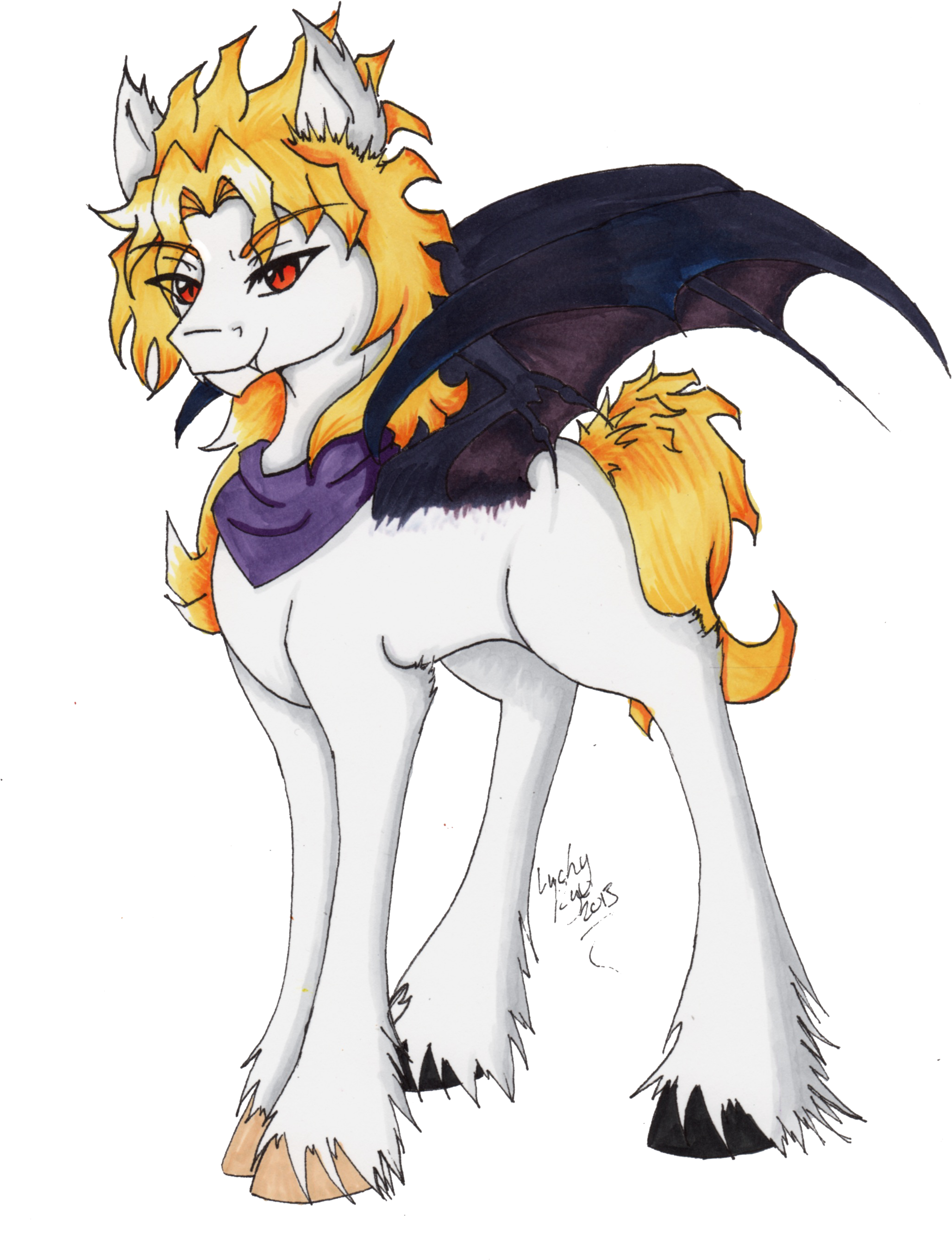Luckyryo, Bat Pony, Blank Flank, Dio Brando, Fangs, - Dio Pony (2100x2892), Png Download