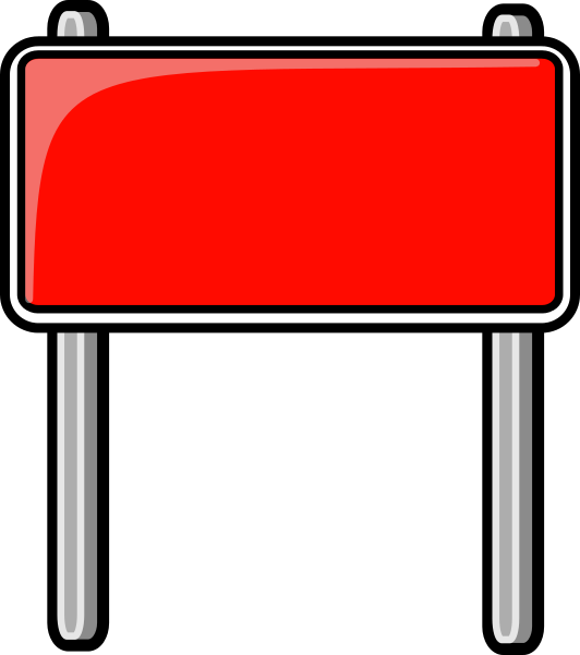 Blank Road Sign Clipart (532x601), Png Download