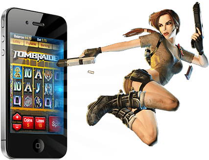 Tomb Raider Mobile Slots - Tomb Raider Slot Png (428x334), Png Download