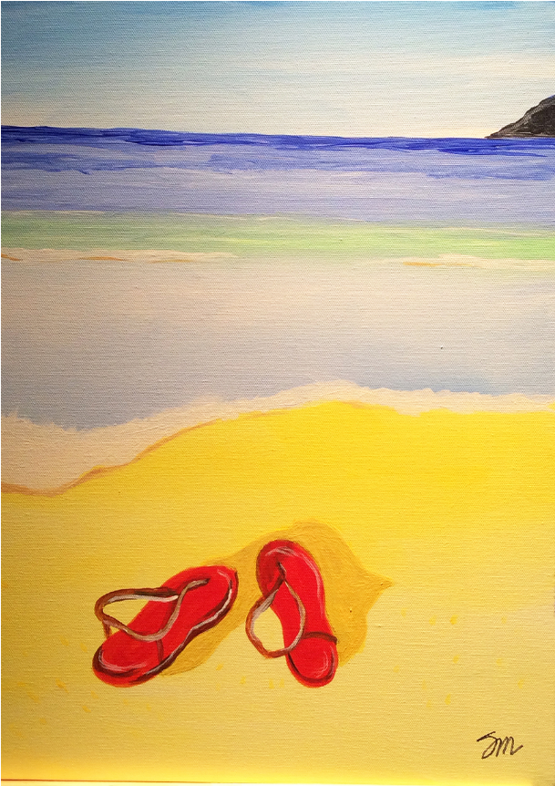 “sandals” - Flip-flops (1080x864), Png Download