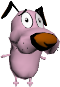 5 - Courage The Cowardly Dog Model (300x400), Png Download