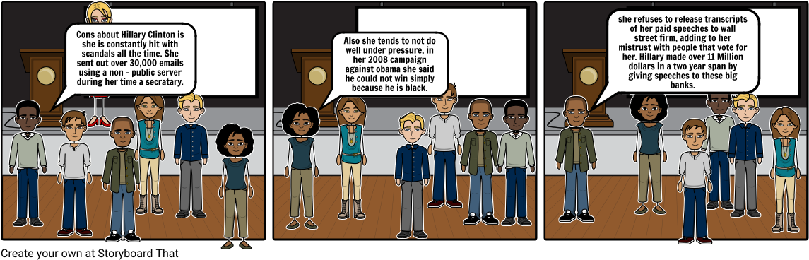 Hillary Clinton - Cartoon (1164x385), Png Download