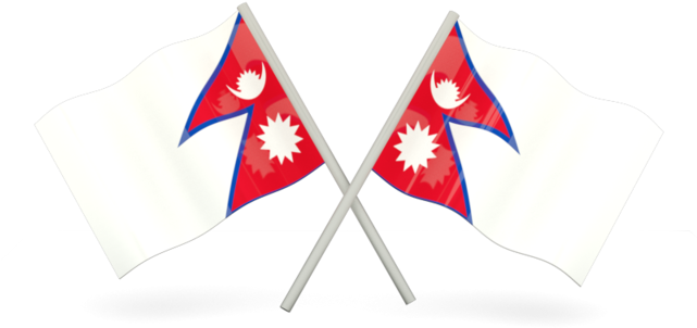 Nepal Cross Flag Png (640x480), Png Download