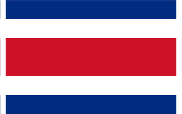 Costa Rican Flag Medium - Costa Rica Flag (600x600), Png Download