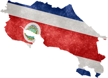 Close Travelsopen Menu - Costa Rica Flag Png (440x375), Png Download