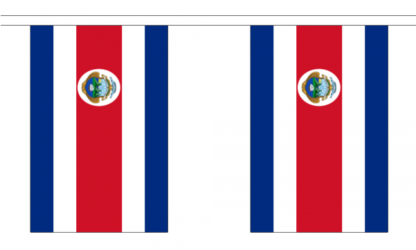 Costa Rica Flag Bunting - Costa Rica Flag (600x600), Png Download