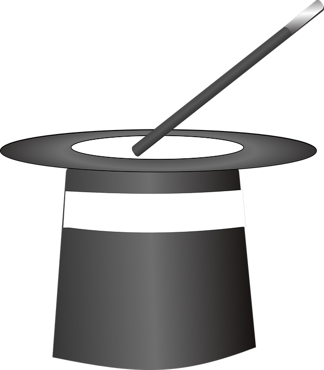 Drawn Top Hat Magic Hat - Magic Hat Clip Art (631x720), Png Download