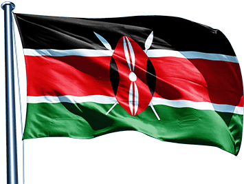Download Hd Kenya Flag Kenya Flag On Pole Transparent Png Image Nicepng Com
