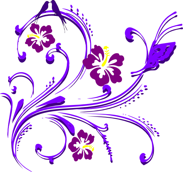 Butterfly Scroll Clip Art - Wedding Invitation Clip Arts (600x562), Png Download