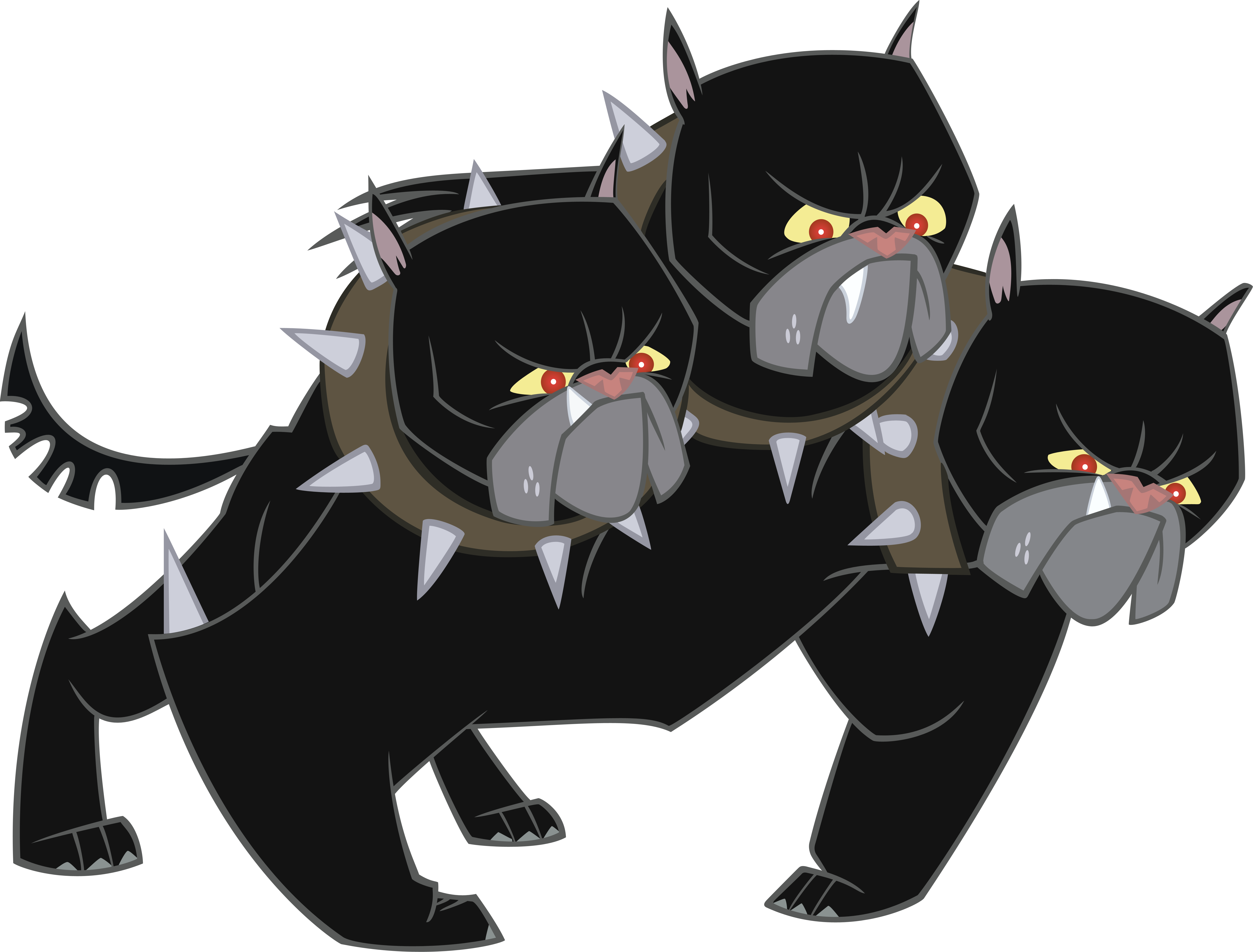 The Battle Of Brimstone - Mlp Three Headed Dog (6579x5000), Png Download