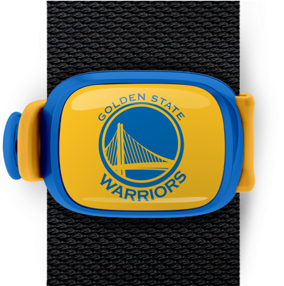 Golden State Warriors Stwrap - Nba Golden State Warriors Domed Decal (550x400), Png Download