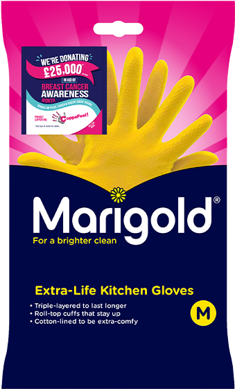 Marigold Extra Life Kitchen Gloves (600x600), Png Download