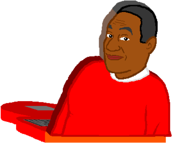Bill Cosby - Bill Cosby Laptop Homestuck (600x506), Png Download