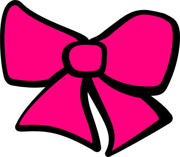 Minnie Mouse Bow Png For Kids - Pink Bow Tie Clipart (600x524), Png Download