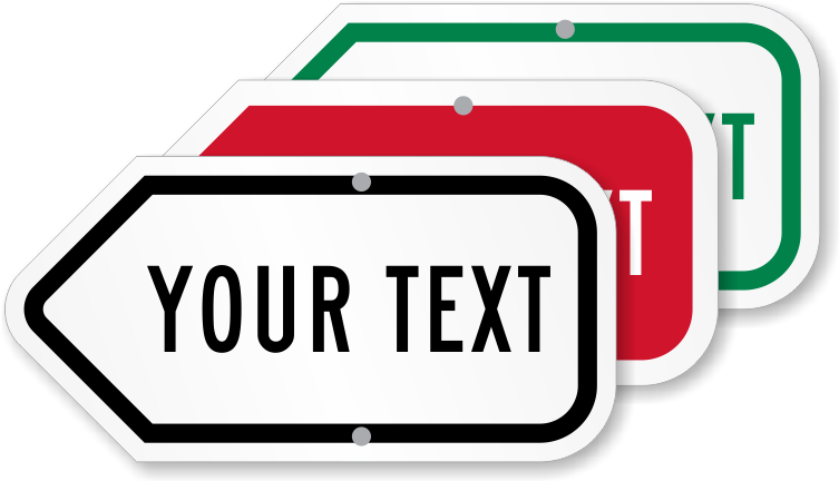 Zoom - Personalize - Lyle Tr-039-12ha Traffic Sign,18 X 12in,bk/wht,text (800x800), Png Download