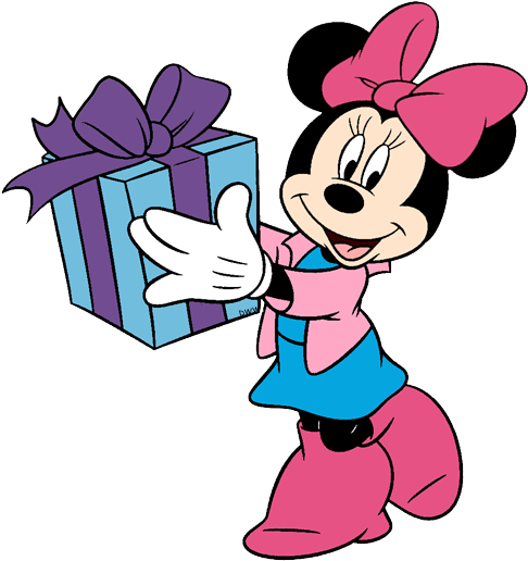Mickey Mouse Christmas Clip Art Disney Clip Art Galore - Minnie Mouse (495x526), Png Download