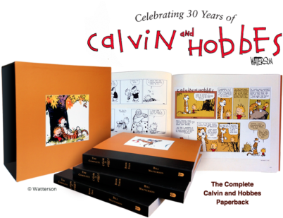 Calvin Hobbes Complete Hard Cover Box Set - Calvin And Hobbes (430x316), Png Download