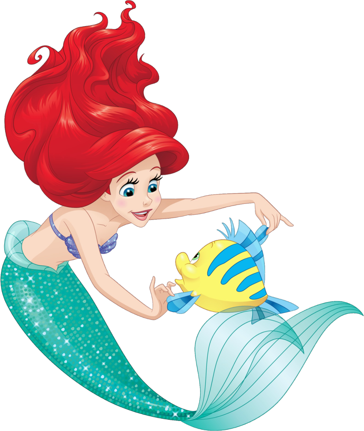 Ariel And Her Friend - Disney Princess Artworks Png (800x800), Png Download