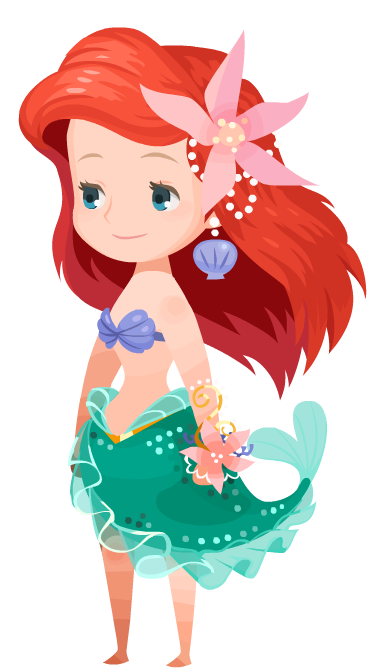 *✿*princesas De Cuento*✿* - Kingdom Hearts X Ariel (422x689), Png Download