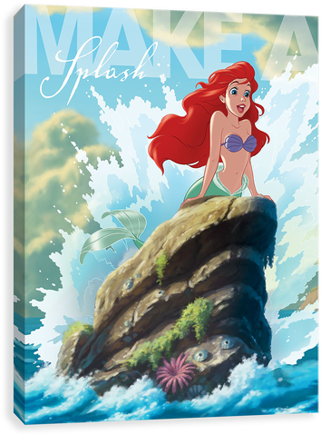 Make A Splash - Little Mermaid 1989 Poster (500x500), Png Download