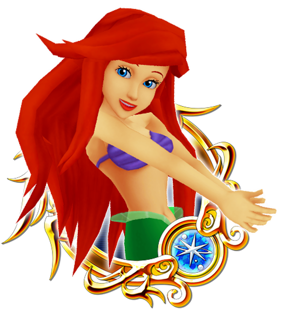 Ariel - Ariel In Kingdom Hearts (638x641), Png Download