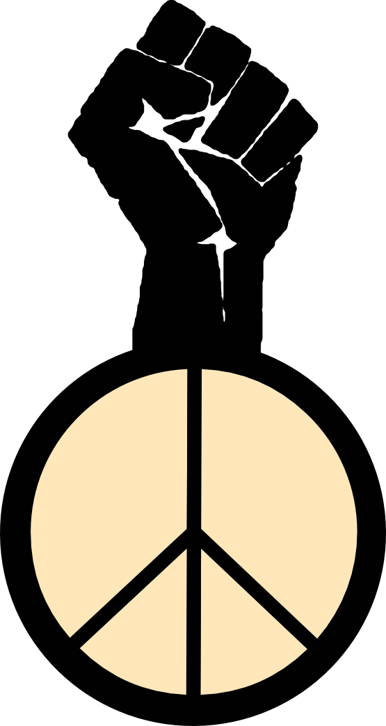 Fight Clipart Street Fight ~ Frames ~ Illustrations - Symbols For Black Power (555x1044), Png Download