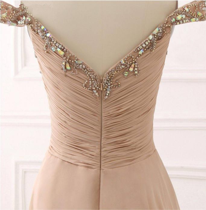 Z223 Chiffon Elegant Sexy Custom Made Charming Prom - Dress (682x1023), Png Download