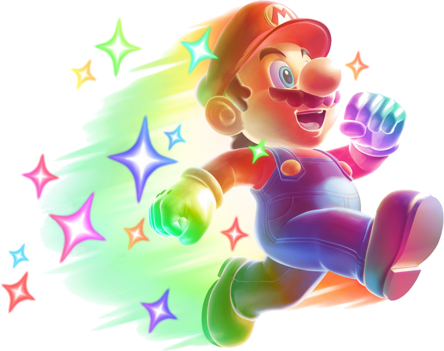 Mario Bros Clipart Random - 馬力 歐 無敵 星星 (900x717), Png Download