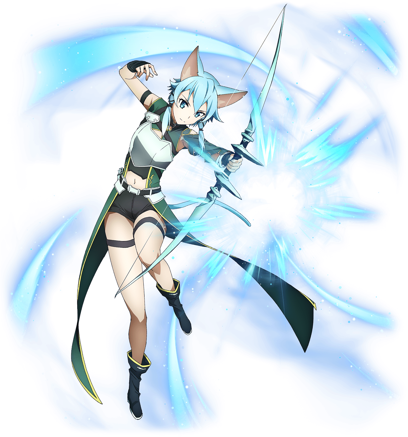 The Archer Overcoming The Past Sinon Sword Art Online - ソード アート オンライン メモリー デフラグ キャラ (1500x1500), Png Download