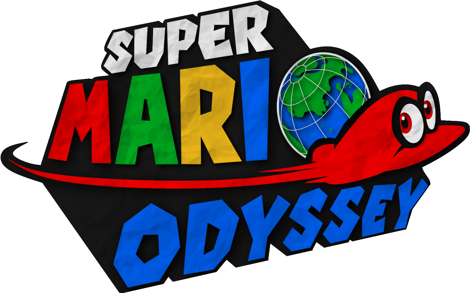 I Felt Like Making A Paper-y Version Of The Odyssey - Super Mario Odyssey Nintendo Switch (1600x996), Png Download