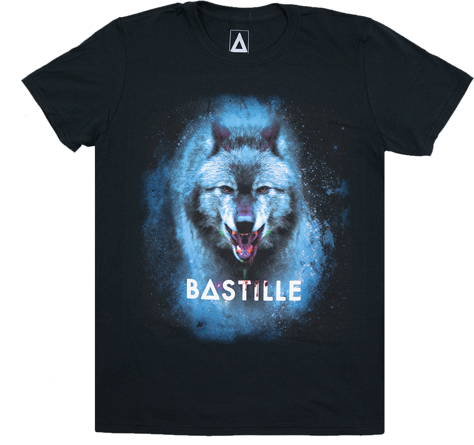 Black Wolf Tee - T-shirt (1000x1000), Png Download