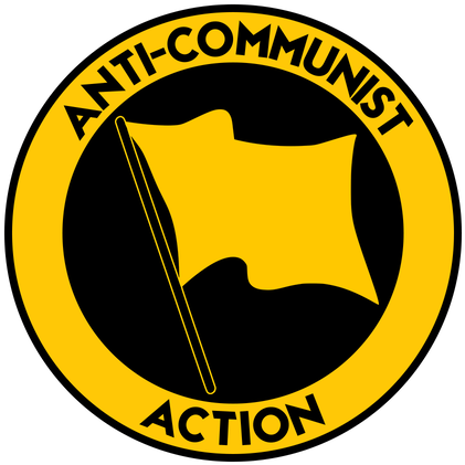 78kib, 500x500, Anti-communist Action - Anti Communist Action Flag (500x500), Png Download