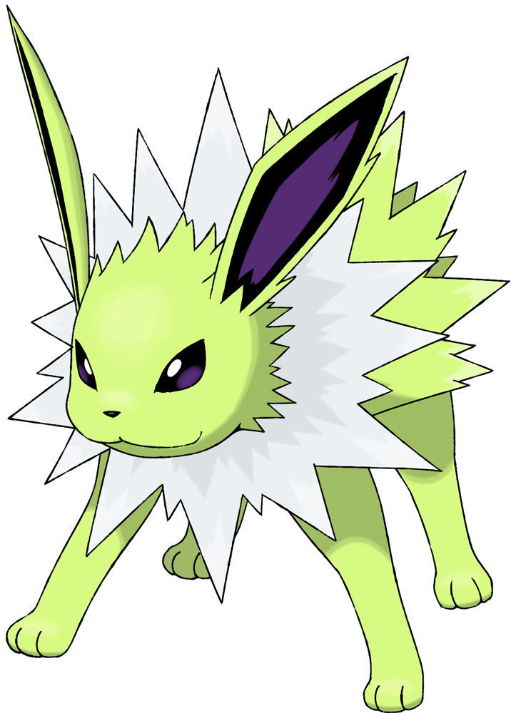 Jolteon - Cartoon (716x1000), Png Download
