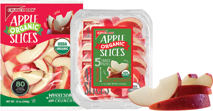 Organic Apple Slices - Food (893x440), Png Download