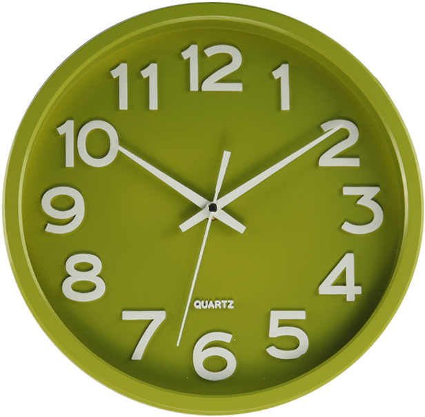 Wall Clock Jvd Green Hx2413 - Wall Clock Jvd (700x700), Png Download