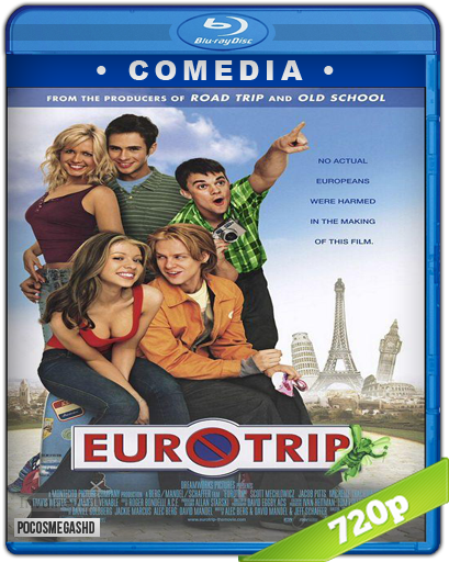 Euroviaje Censurado Brrip 720p Audio Dual Latino/ingles - Eurotrip Dvd Cover (542x542), Png Download