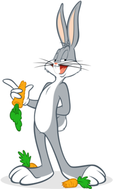 Bugs Bunny Laughing - Warner Bros And At&t Merger (563x800), Png Download
