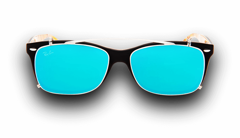 Clip On Ray Ban - Oculos Ray Ban Png (825x474), Png Download