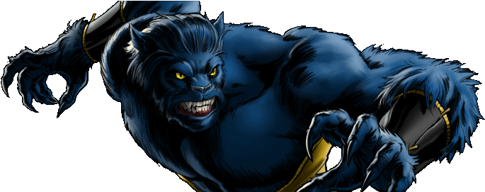 Beast - Beast Marvel Avengers Alliance (692x270), Png Download