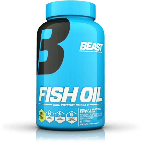 Fishoil Citrus - Beast Sports Nutrition Fish Oil - 90 Softgels Citrus (600x600), Png Download
