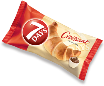 Κακάο - 7 Days Croissant (347x374), Png Download