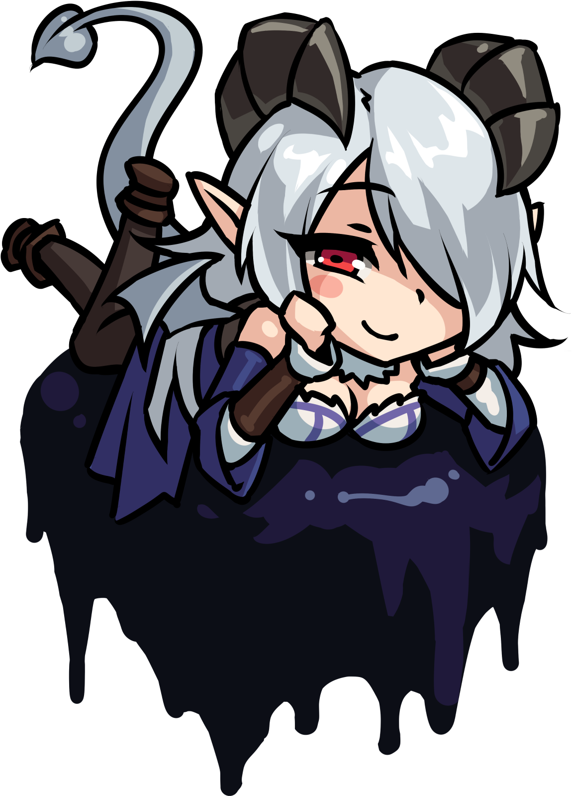 Ilassa Chibi - Monster Girl Encyclopedia Llassa (1600x2000), Png Download