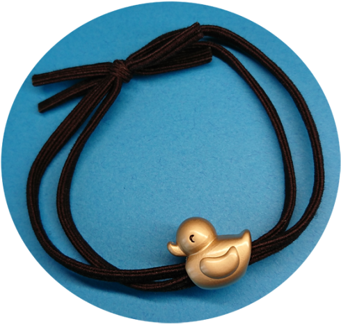 Golden Duckling Hair Rubber Band - Hair (530x530), Png Download