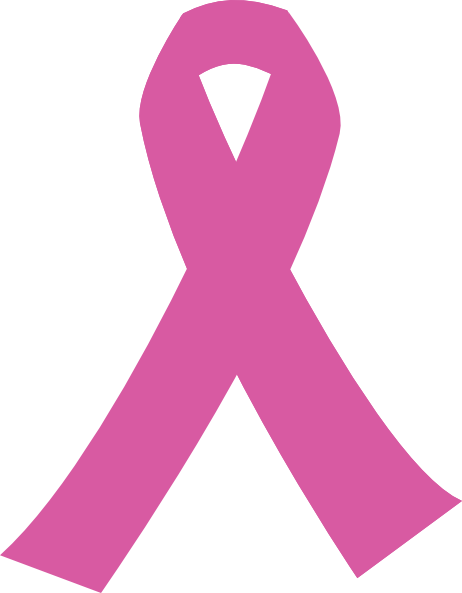 For Darker Pink Clip - Light Pink Breast Cancer Sign (462x593), Png Download